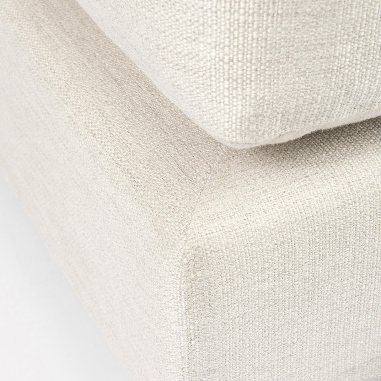 Mercana Valence 38.6L x 38.6W x 17.7H Beige Full Size Ottoman Sectional Piece