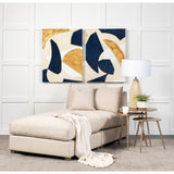 Mercana Valence 38.6L x 38.6W x 17.7H Beige Full Size Ottoman Sectional Piece