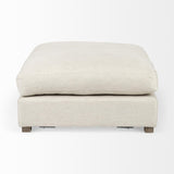 Mercana Valence 38.6L x 38.6W x 17.7H Beige Full Size Ottoman Sectional Piece