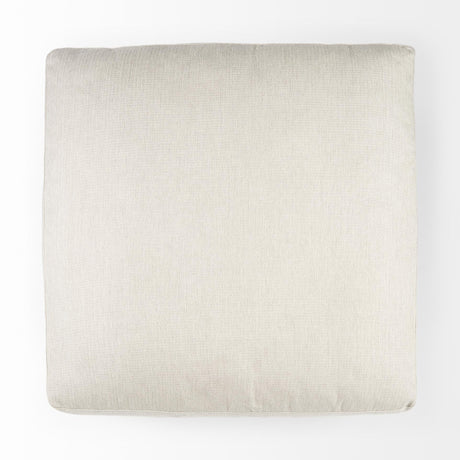 Mercana Valence 38.6L x 38.6W x 17.7H Beige Full Size Ottoman Sectional Piece