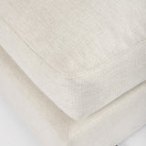 Mercana Valence 38.6L x 38.6W x 17.7H Beige Full Size Ottoman Sectional Piece