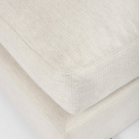 Mercana Valence 38.6L x 38.6W x 17.7H Beige Full Size Ottoman Sectional Piece