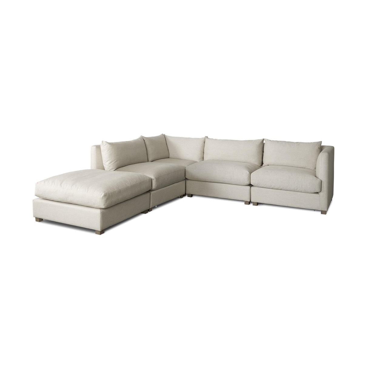 Mercana Valence Beige Throw Pillow Sectional Piece