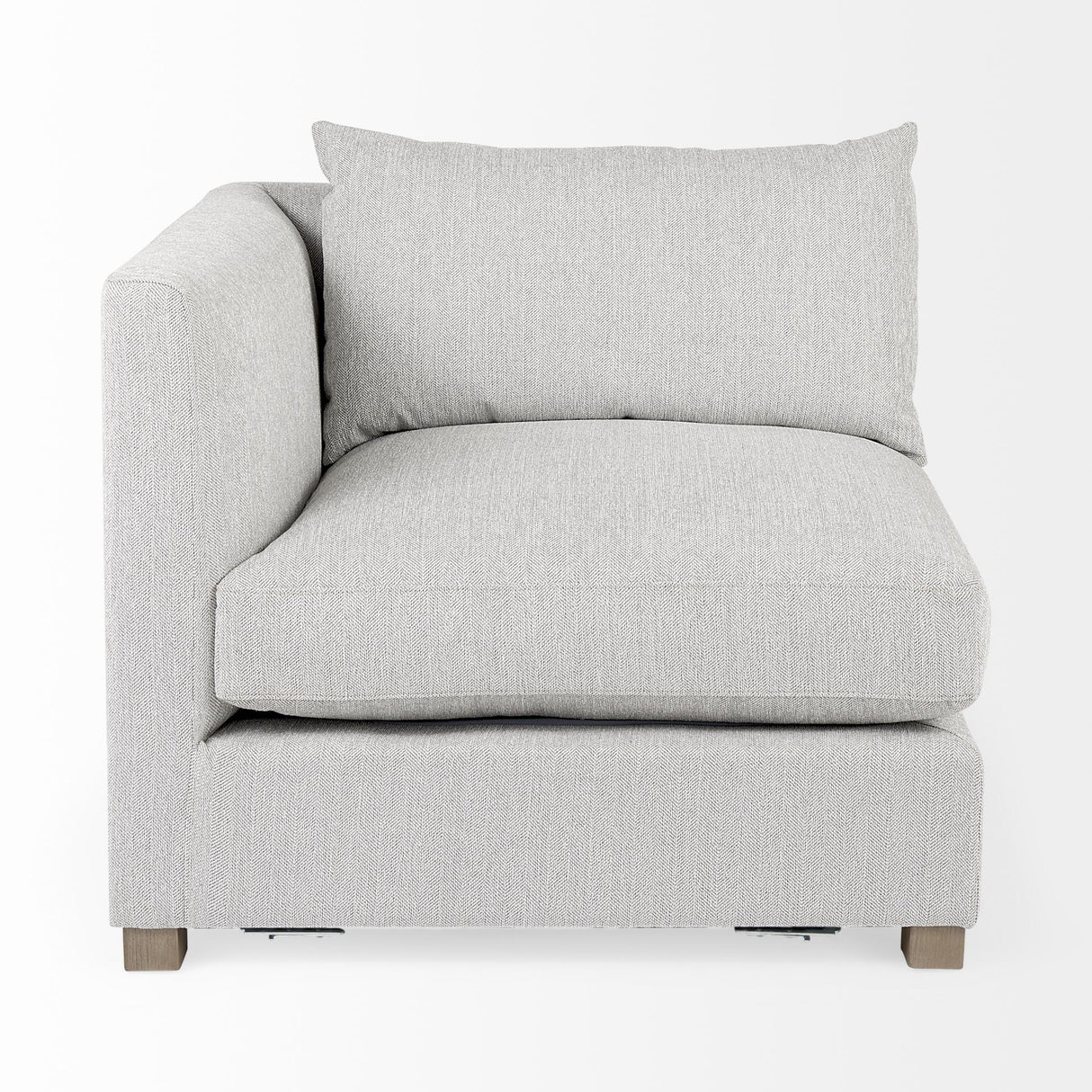 Mercana Valence 37.8L x 38.6W x 28.3H Light Gray Corner Sectional Piece