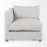 Mercana Valence 37.8L x 38.6W x 28.3H Light Gray Corner Sectional Piece