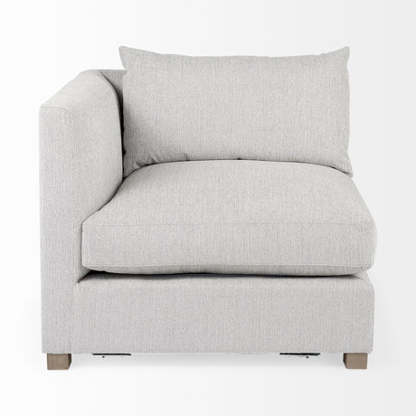 Mercana Valence 37.8L x 38.6W x 28.3H Light Gray Corner Sectional Piece