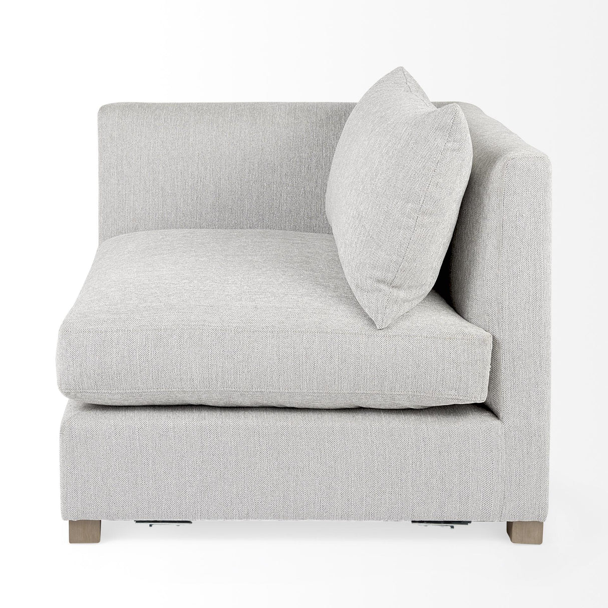 Mercana Valence 37.8L x 38.6W x 28.3H Light Gray Corner Sectional Piece