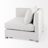 Mercana Valence 37.8L x 38.6W x 28.3H Light Gray Corner Sectional Piece