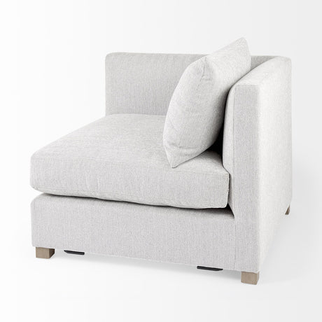 Mercana Valence 37.8L x 38.6W x 28.3H Light Gray Corner Sectional Piece