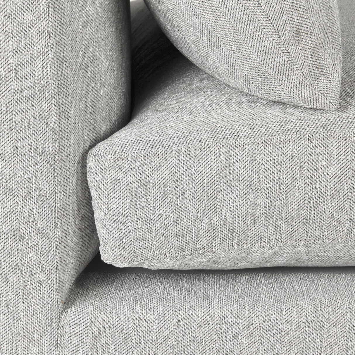 Mercana Valence 38.2L x 38.6W x 28.3H Light Gray Armless Sectional Piece