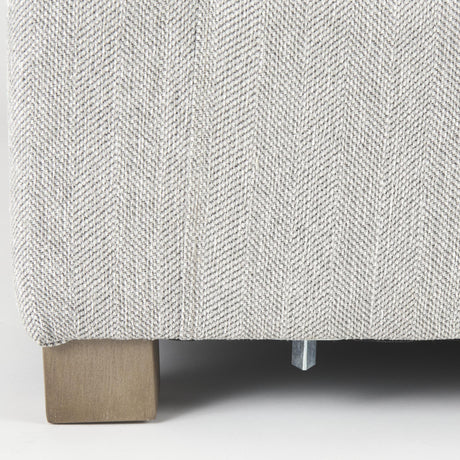 Mercana Valence 38.2L x 38.6W x 28.3H Light Gray Armless Sectional Piece