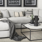 Mercana Valence 38.2L x 38.6W x 28.3H Light Gray Armless Sectional Piece
