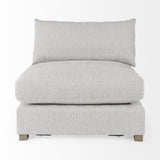 Mercana Valence 38.2L x 38.6W x 28.3H Light Gray Armless Sectional Piece