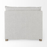 Mercana Valence 38.2L x 38.6W x 28.3H Light Gray Armless Sectional Piece