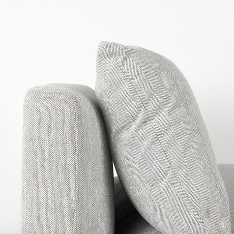 Mercana Valence 38.2L x 38.6W x 28.3H Light Gray Armless Sectional Piece