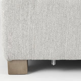 Mercana Valence 38.6L x 26.0W x 17.7H Light Gray 2/3 Ottoman Sectional Piece