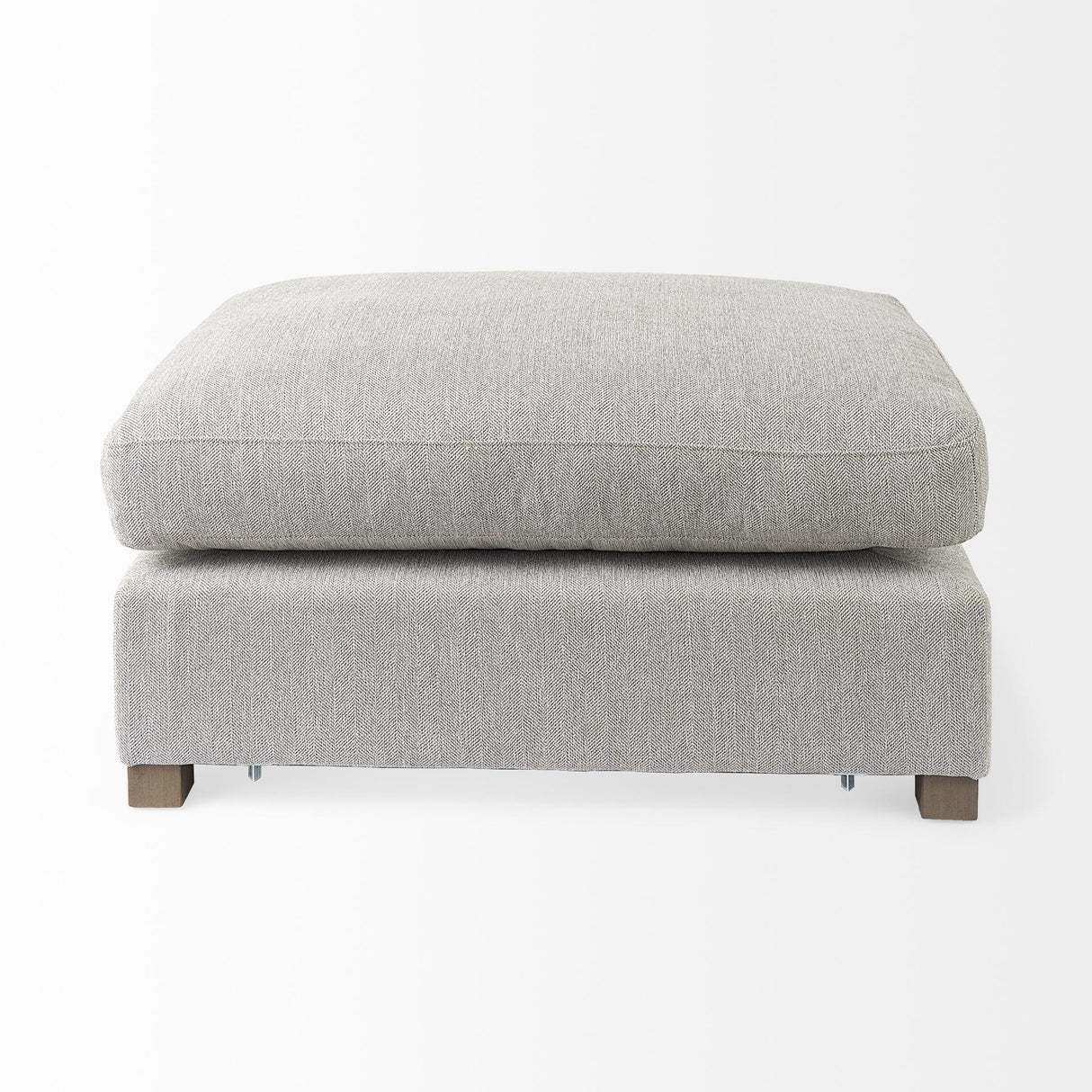 Mercana Valence 38.6L x 26.0W x 17.7H Light Gray 2/3 Ottoman Sectional Piece