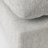 Mercana Valence 38.6L x 26.0W x 17.7H Light Gray 2/3 Ottoman Sectional Piece