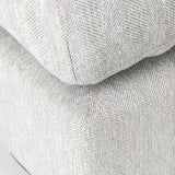 Mercana Valence 38.6L x 38.6W x 17.7H Light Gray Full Size Ottoman Sectional Piece