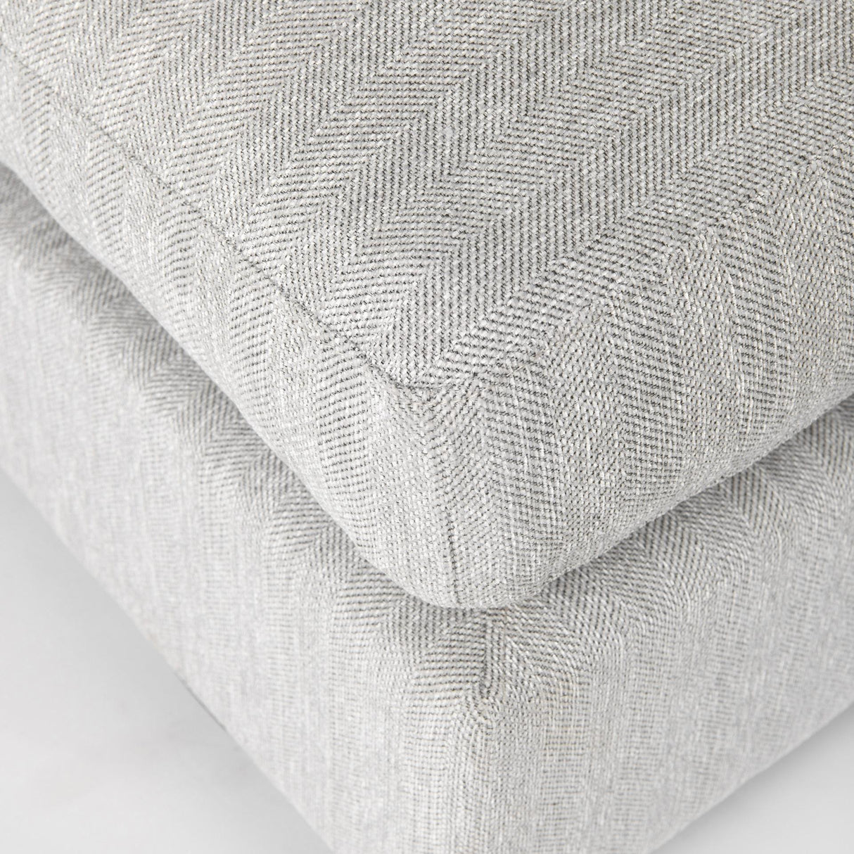 Mercana Valence 38.6L x 38.6W x 17.7H Light Gray Full Size Ottoman Sectional Piece