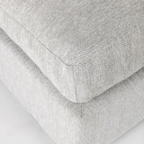 Mercana Valence 38.6L x 38.6W x 17.7H Light Gray Full Size Ottoman Sectional Piece