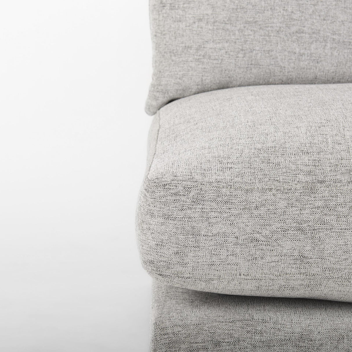 Mercana Valence 38.2L x 38.6W x 28.3H Medium Gray Armless Sectional Piece