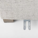 Mercana Valence 38.6L x 26.0W x 17.7H Medium Gray 2/3 Ottoman Sectional Piece