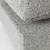 Mercana Valence 38.6L x 26.0W x 17.7H Medium Gray 2/3 Ottoman Sectional Piece