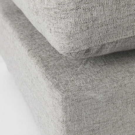 Mercana Valence 38.6L x 26.0W x 17.7H Medium Gray 2/3 Ottoman Sectional Piece