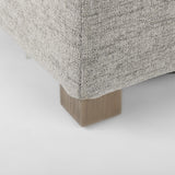 Mercana Valence 38.6L x 26.0W x 17.7H Medium Gray 2/3 Ottoman Sectional Piece