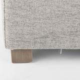 Mercana Valence 38.6L x 38.6W x 17.7H Medium Gray Full Size Ottoman Sectional Piece