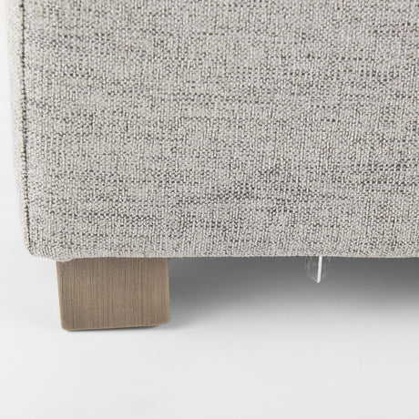 Mercana Valence 38.6L x 38.6W x 17.7H Medium Gray Full Size Ottoman Sectional Piece