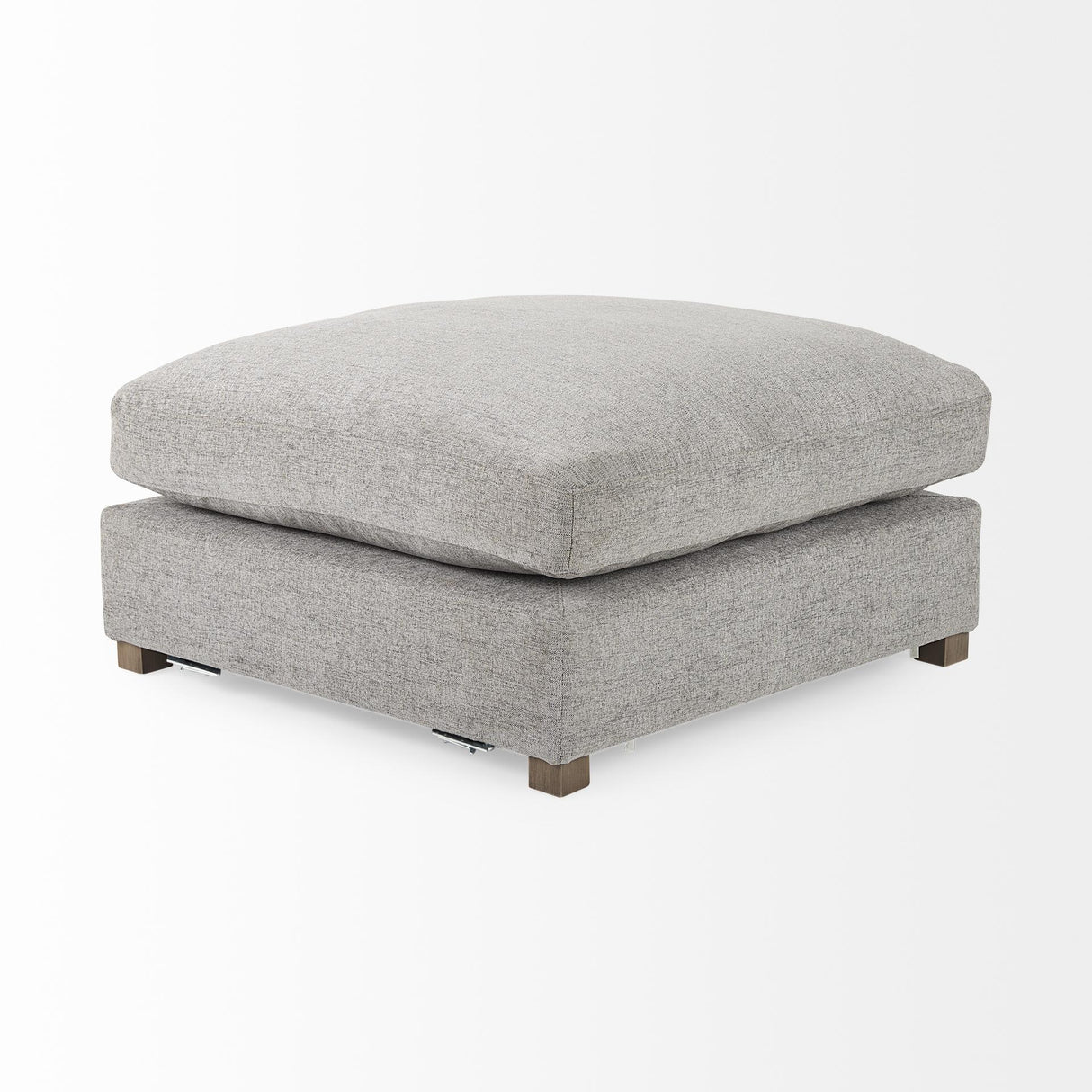 Mercana Valence 38.6L x 38.6W x 17.7H Medium Gray Full Size Ottoman Sectional Piece