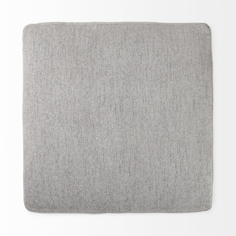 Mercana Valence 38.6L x 38.6W x 17.7H Medium Gray Full Size Ottoman Sectional Piece