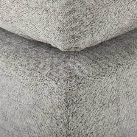 Mercana Valence 38.6L x 38.6W x 17.7H Medium Gray Full Size Ottoman Sectional Piece