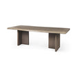 Mercana Konstantin 94.0 x 40.0 x 30.0 Medium Brown Wood W/ Live Edge Rectangular Dining Table