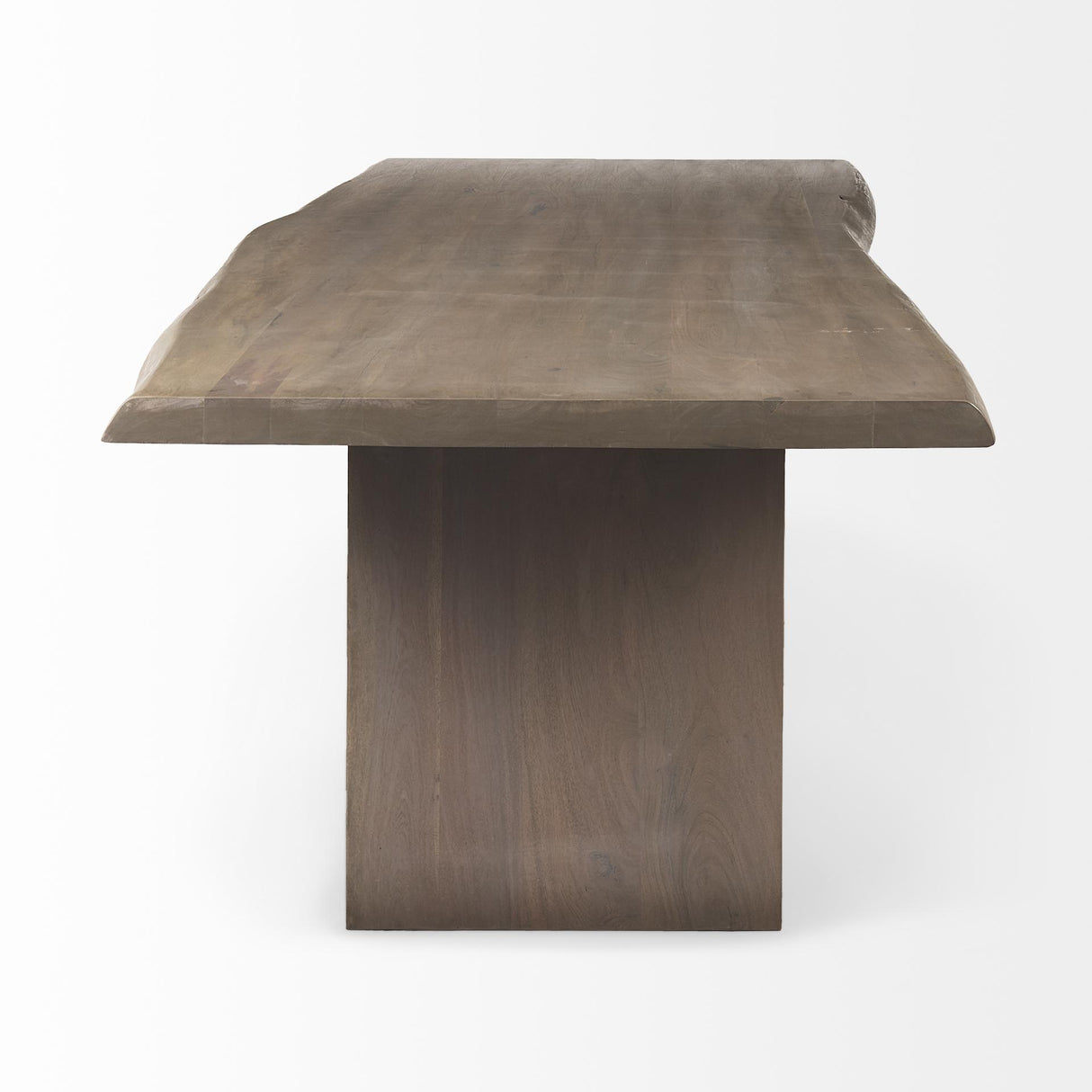 Mercana Konstantin 94.0 x 40.0 x 30.0 Medium Brown Wood W/ Live Edge Rectangular Dining Table