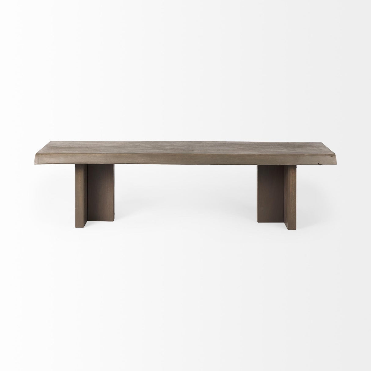 Mercana Konstantin 70.0 x 18.0 x 18.0 Medium Brown Wood W/ Live Edge Bench
