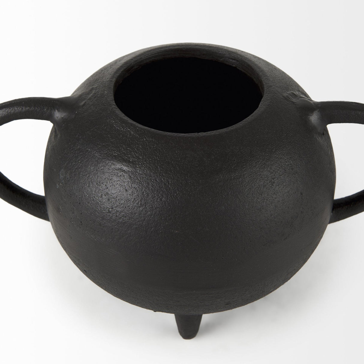 Mercana Cyrus Black Spherical Vase Decorative Object