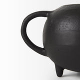 Mercana Cyrus Black Spherical Vase Decorative Object