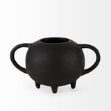 Mercana Cyrus Black Spherical Vase Decorative Object