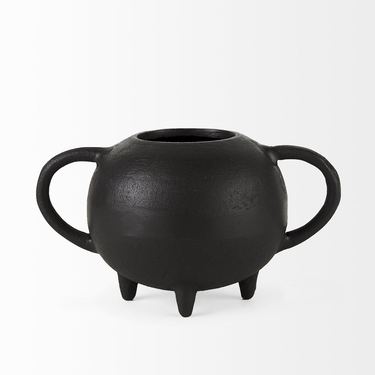 Mercana Cyrus Black Spherical Vase Decorative Object