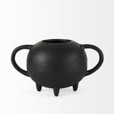 Mercana Cyrus Black Spherical Vase Decorative Object