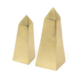 Mercana Giza (Set of 2) 4L x 4W Gold Elongated Pyramids