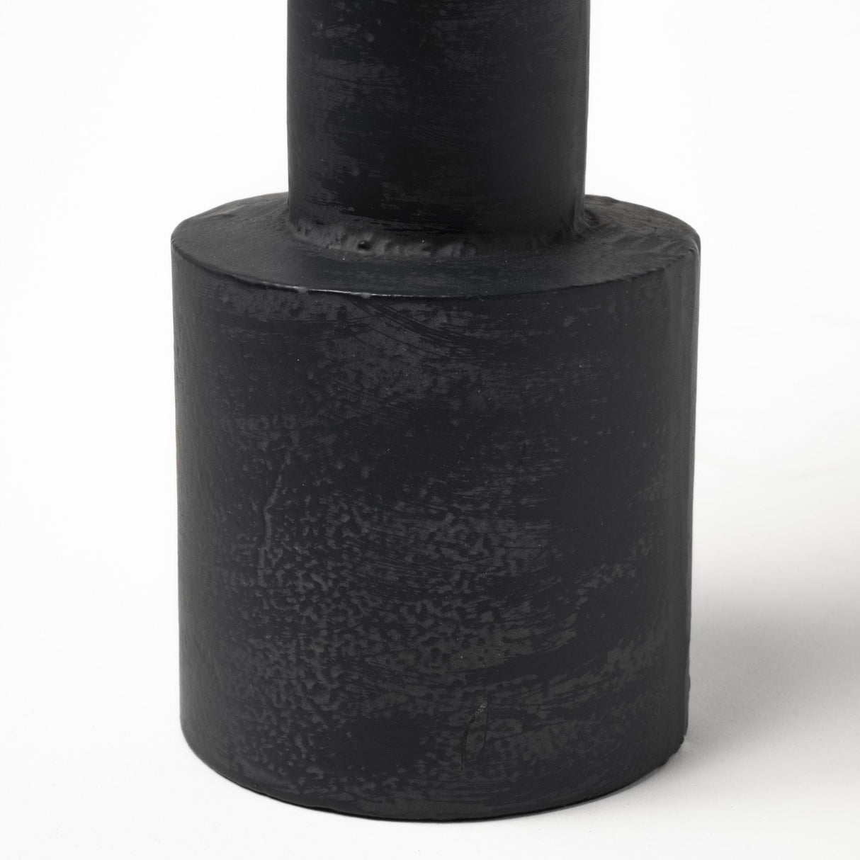 Mercana Bolton I 3.9L x 3.9W x 10.6H Black Metal Table Candle Holders