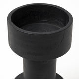Mercana Bolton I 3.9L x 3.9W x 10.6H Black Metal Table Candle Holders