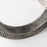 Mercana Rafiki Two Blackened Silver Hammered Finish Metal Conjoined Circles