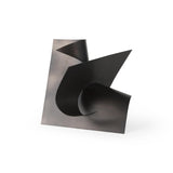 Mercana Francesca 11.8L x 11.8W x 11.8H Black Metal Sculptural Decorative Object