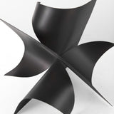 Mercana Francesca 11.8L x 11.8W x 11.8H Black Metal Sculptural Decorative Object