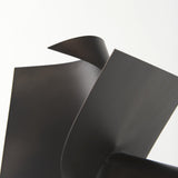 Mercana Francesca 11.8L x 11.8W x 11.8H Black Metal Sculptural Decorative Object